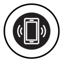 Mobile phone vibrating icon