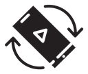 Mobile rotate Vector icon