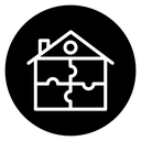 Modular house icon
