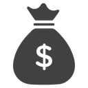 Money bag 7 icon