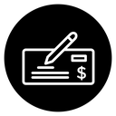 Money check icon