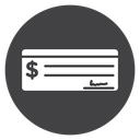 Money Check Signature icon