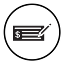 Money check icon