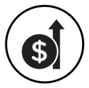 Money growing icon