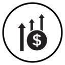 Money growing icon