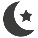 Moon and star icon