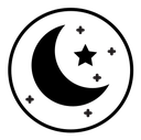 Moon outline icon