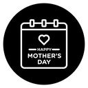 Mothers day calendar icon