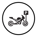 Motorbike parking icon
