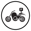 Motorbike parking icon