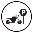 Motorbike Parking Sign icon