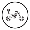 Motorbike parking icon