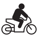 Motorbike riding icon