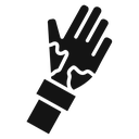 Mottled skin Black Filled icon