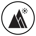 Mountain Black Filled icon
