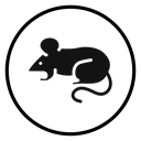Mouse animal (2) Black Filled icon