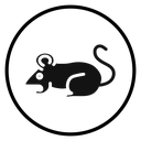 Mouse animal Black Filled icon