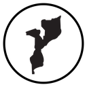 Mozambique map icon