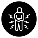 Muscle pain icon
