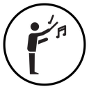 Music conductor icon