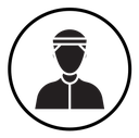 Muslim man icon