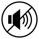 Mute Sound Line icon