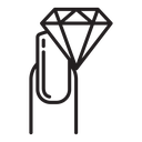 Nail strengthener Black Filled icon