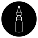 Nasal spray bottle icon