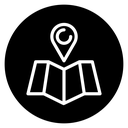 Navigation road trip icon
