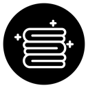 Neat fold clothes icon