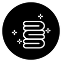 Neat fold clothes icon