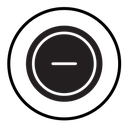 Negative sign icon