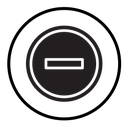 Negative sign icon