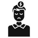 Nervous breakdown Black Filled icon
