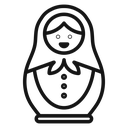 Nesting dolls icon