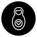 Nesting dolls icon