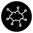 Network cloud icon