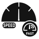 Network speed test icon
