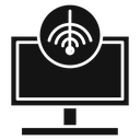Network speed test Black Filled icon