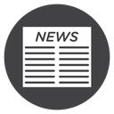 News Front Page Black Filled icon