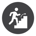 Next steps Black Filled icon