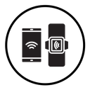 NFC bracelet connected icon