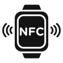 NFC bracelet connected icon