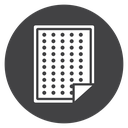Nicotine Dot Patch Black Filled icon