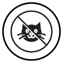 No cats allowed icon