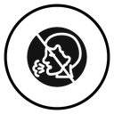 No Cough Prohibition Badge icon