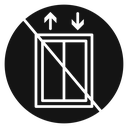 No Elevator Sign icon