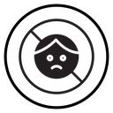 No kid allowed icon