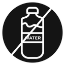 No plastic bottle icon