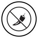 No spicy hot chilli Black Filled icon